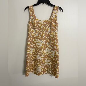 Draper James Shadow Floral babydoll dress Sleeveless  Size 4 New with tags LINEN